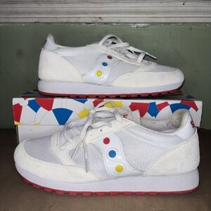 Saucony‎ Jazz Vintage White Multi Summer Beach Ball Mens 10.5 S70536-1 Sneakers